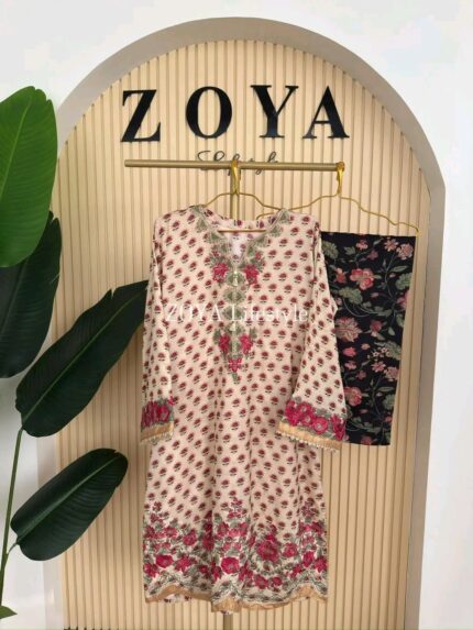 Pakistani ETHNC inspired Stitched premium 2 piece kamiz Set