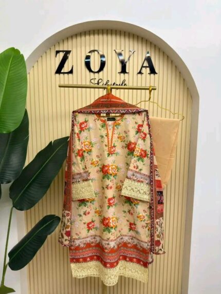 Boutique stitched 3 piece kamiz set