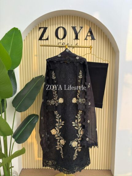 Pakistani inspired stitched 3 piece kamiz set