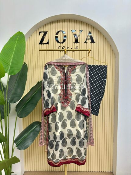 Boutique stitched 3 piece kamiz set