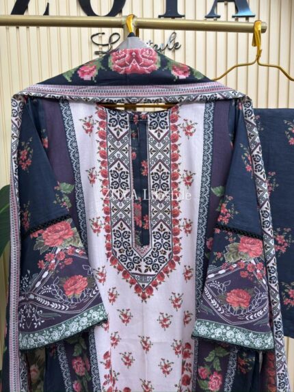 Boutique stitched 3 piece kamiz set