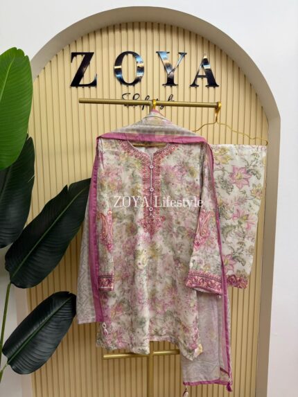 Pakistani inspired stitched 3 piece set