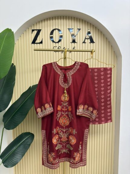 Boutique inspired stitched 2 piece kamiz set