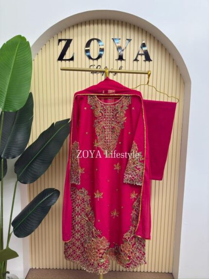 BAROQUE HIT Pakistani inspired Stitched 3 piece kamiz Set
