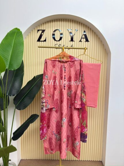 Boutique Stitched 3 piece kamiz Set