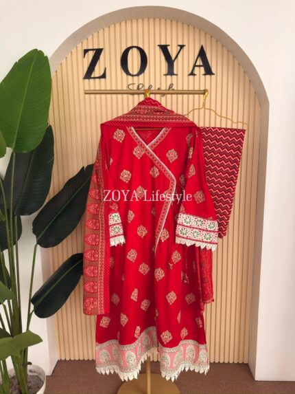 Boutique stitched 3 piece Anrakhha anarkali set