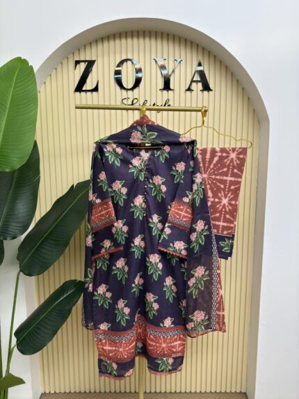 Boutique stitched 3 piece kamiz set