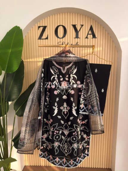 Pakistani Inspired Stitched 3 piece kamiz Set