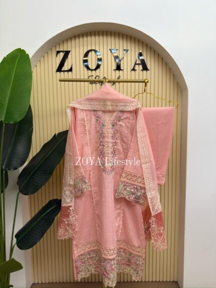 Pakistani inspired Stitched 3 piece kamiz Set