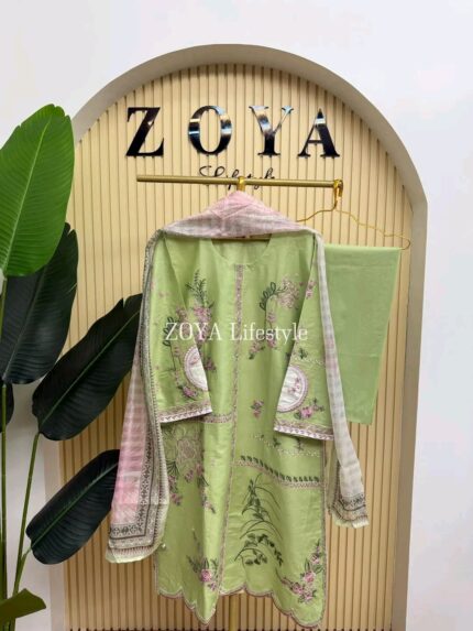 Boutique stitched 3 piece kamiz set