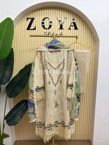 Pakistani inspired Stitched 3 piece kamiz Set