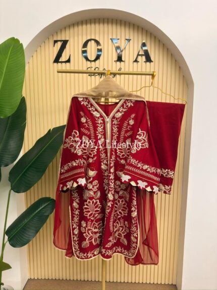 Pakistani Inspired Stitched 3 piece kamiz Set