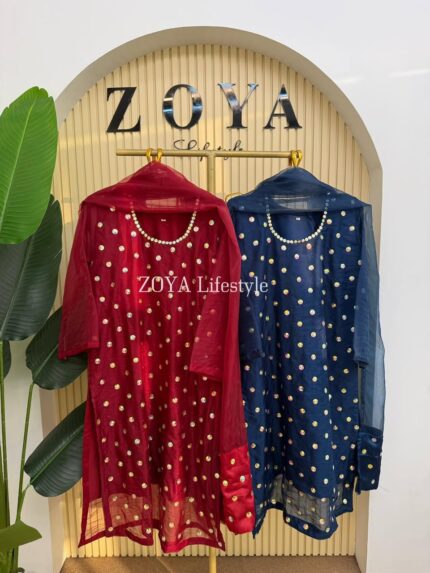 Boutique Stitched 3 piece kamiz Set