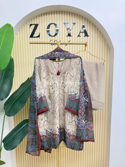 Boutique stitched 3 piece Farshi kamiz set