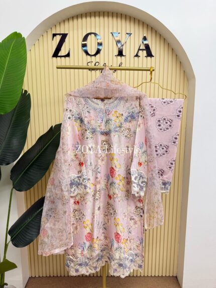 Boutique stitched 3 piece kamiz set