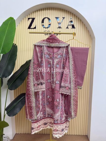 Pakistani inspired Stitched 3 piece kamiz Set