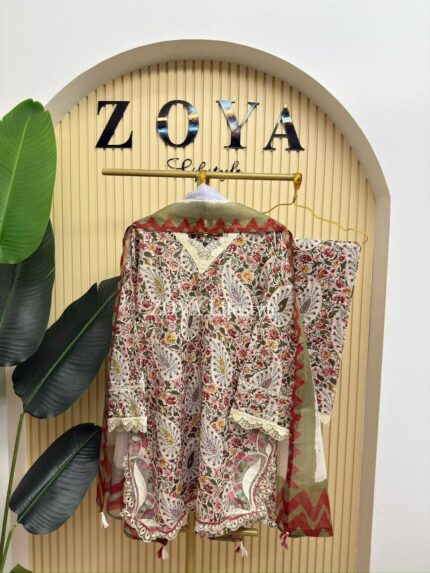 Boutique stitched 3 piece kamiz set