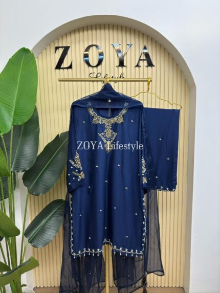 Boutique Stitched 3 piece kamiz Set