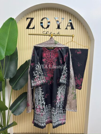 Boutique stitched 3 piece kamiz set