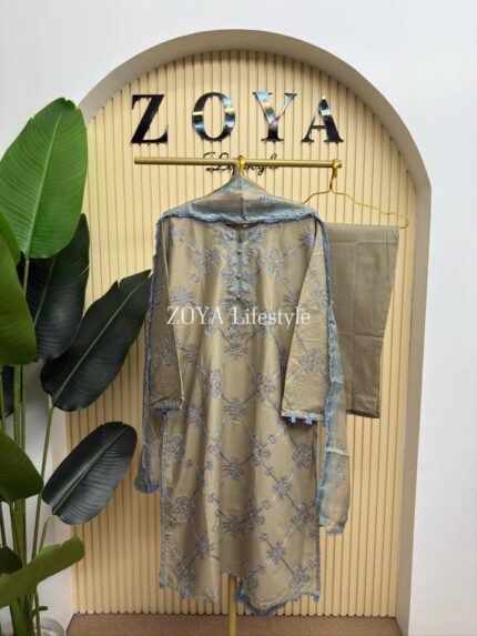 Fully stitched 3 piece kamiz set