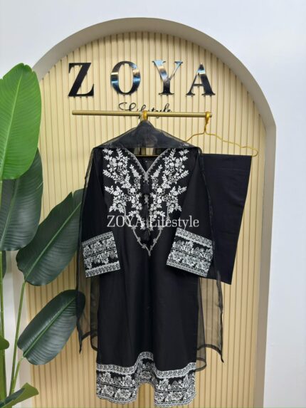 Boutique stitched 3 piece kamiz set