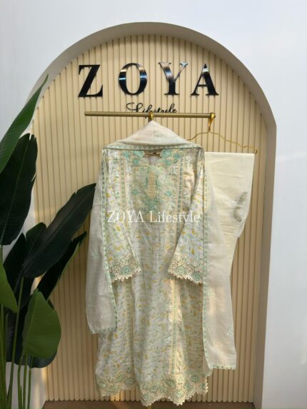 Boutique stitched 3 piece kamiz set