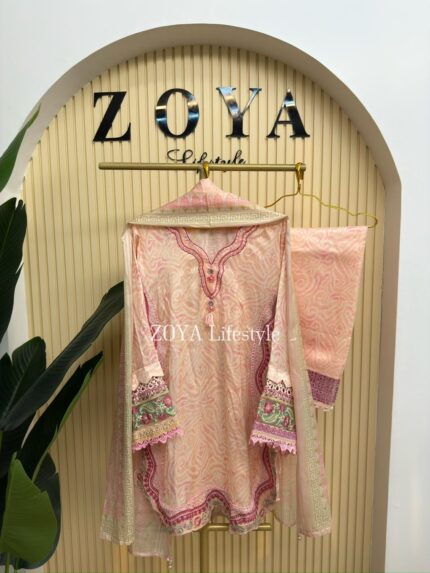 Pakistani Ethnc inspired stitched 3 piece set