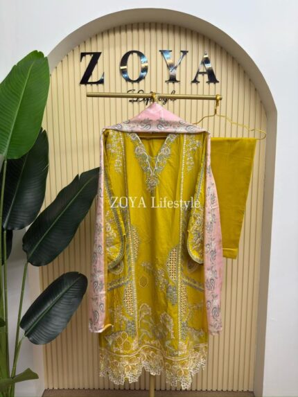 Fully stitched 3 piece kamiz set