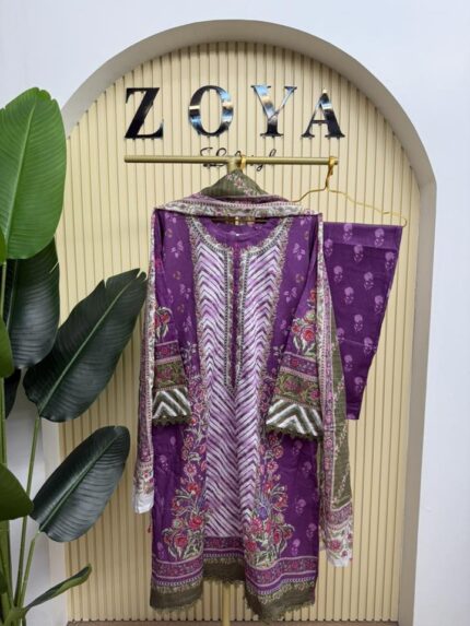 Boutique stitched 3 piece kamiz set