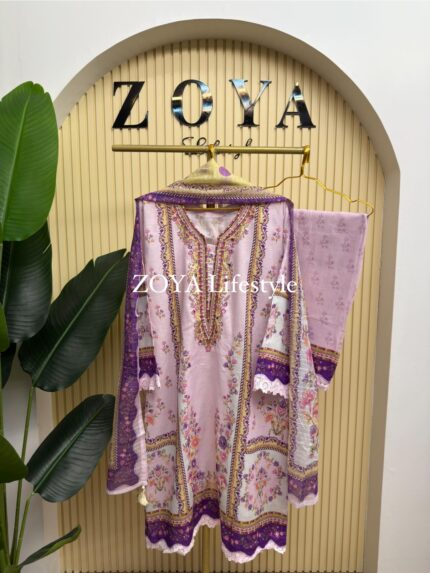 Boutique stitched 3 piece kamiz set