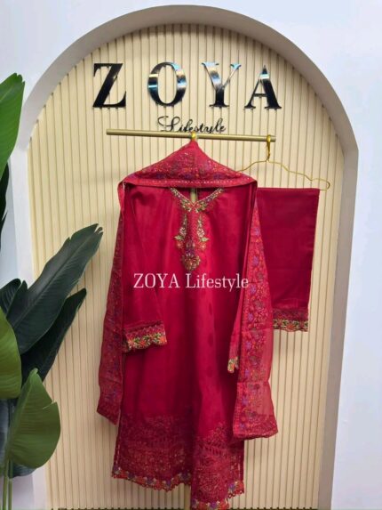 Fully stitched 3 piece kamiz set