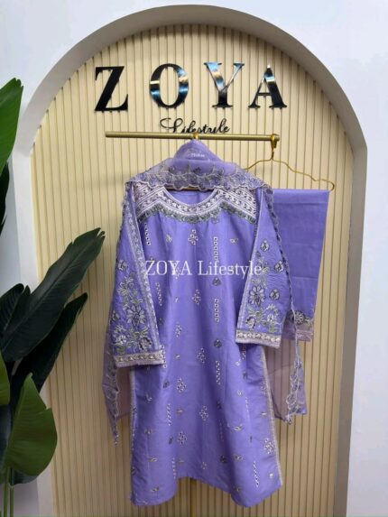 Fully stitched 3 piece kamiz set