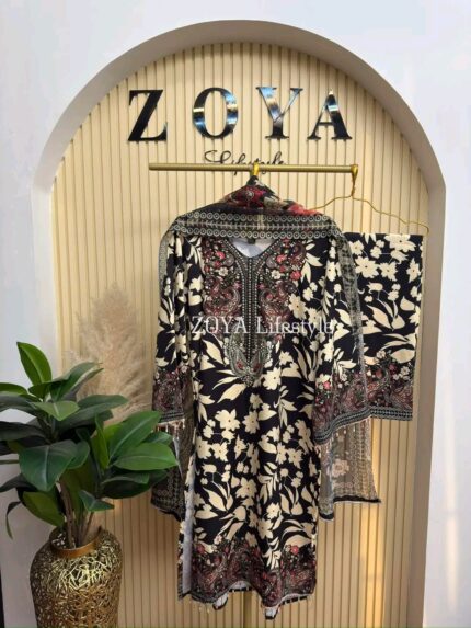 Boutique stitched 3 piece kamiz Set