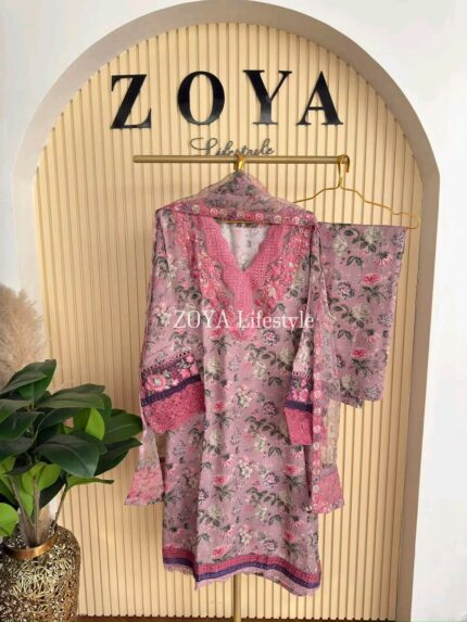 Fully stitched 3 piece kamiz set