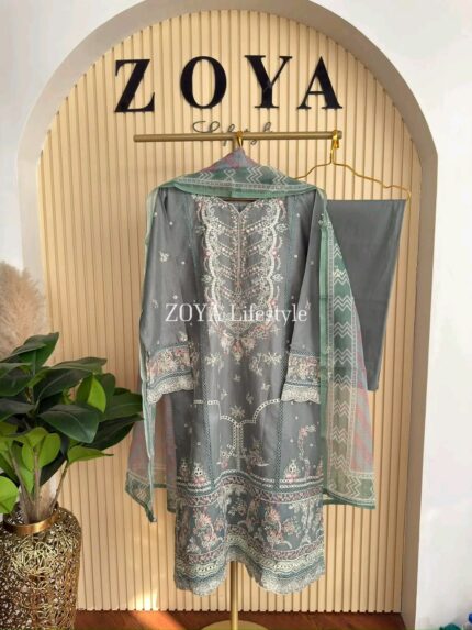 Fully stitched 3 piece kamiz set