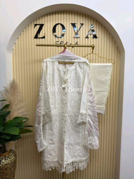 Eid stitched 3 piece kamiz set