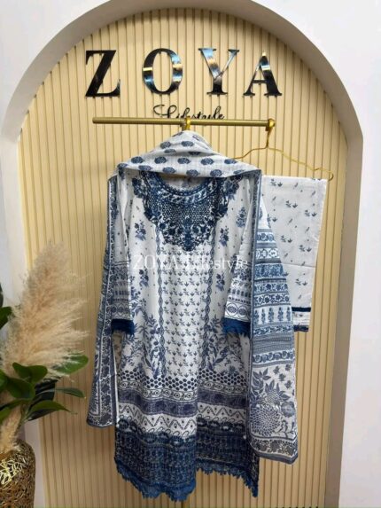 Boutique stitched 3 piece kamiz set