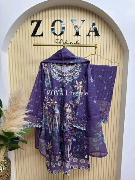 Boutique stitched 3 piece kamiz set