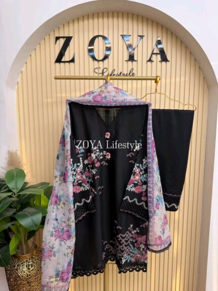 Boutique stitched 3 piece kamiz set