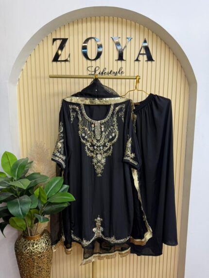 Stitched 3 piece kamiz set