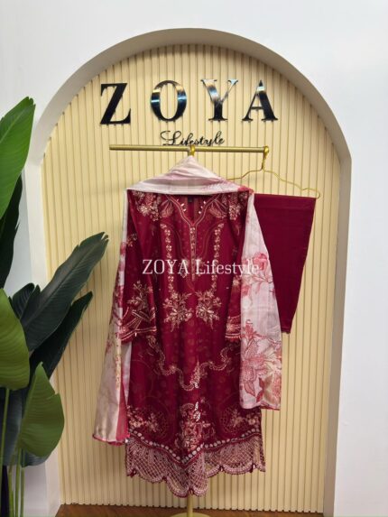 Fully stitched 3 piece kamiz set