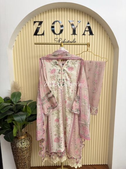 Ethnc inspired fully Stitched 3 piece kamiz