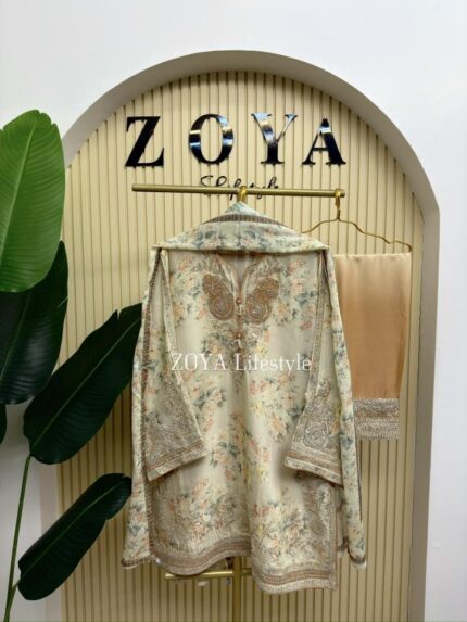 Ethnc Pakistani inspired Stitched 3 piece kamiz