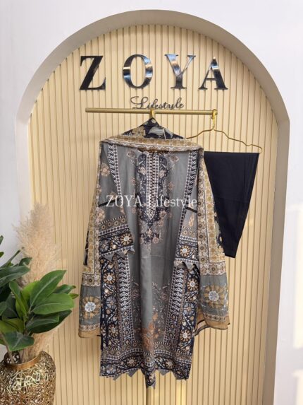 Boutique stitched 3 piece kamiz set