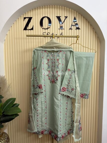 Stitched 3 piece kamiz set