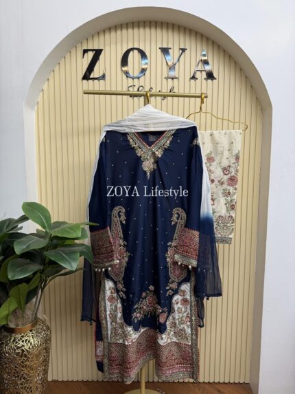 Fully Stitched 3 piece long kamiz set