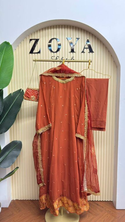 Fully stitched 3 piece Kamiz set with bag