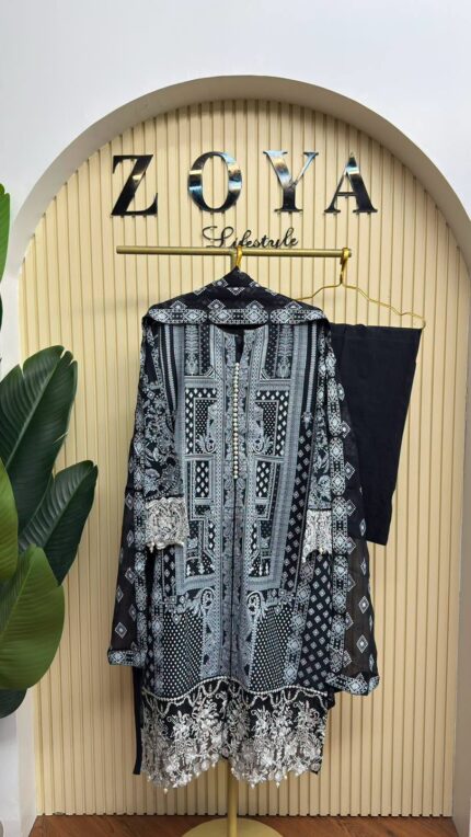 Fully stitched 3 piece kamiz set