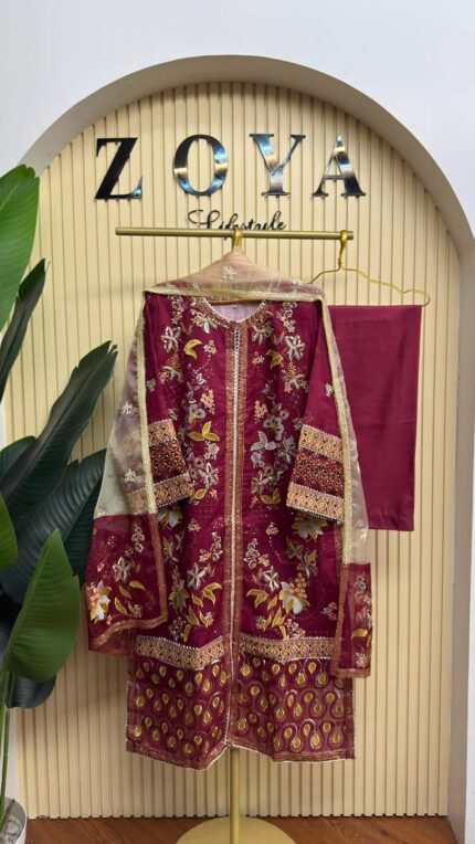 Fully stitched 3 piece Kamiz set
