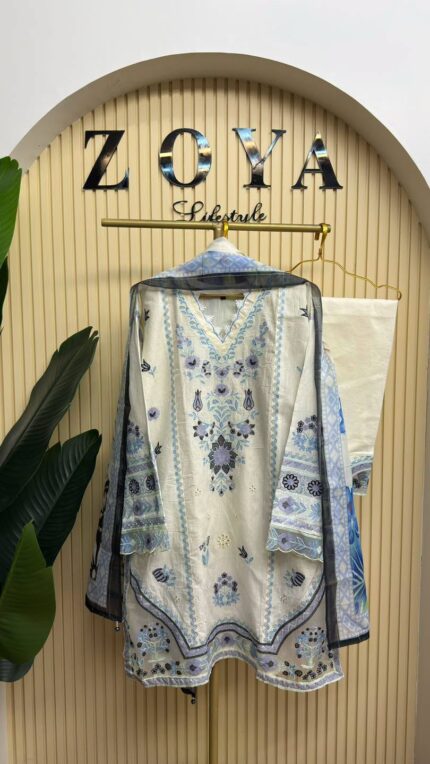 Fully stitched 3 piece Kamiz set